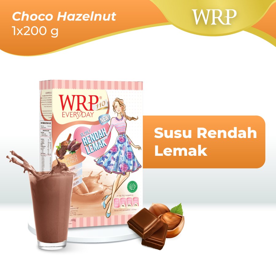 WRP Low Fat Milk Chocolate Hazelnut - WRP - Susu Diet, Susu Rendah ...