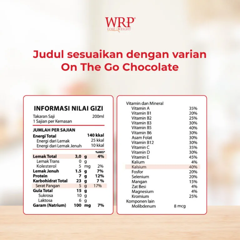 WRP On The Go Chocolate