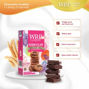 Snack Rendah Lemak WRP Cookies Varian Chocolate